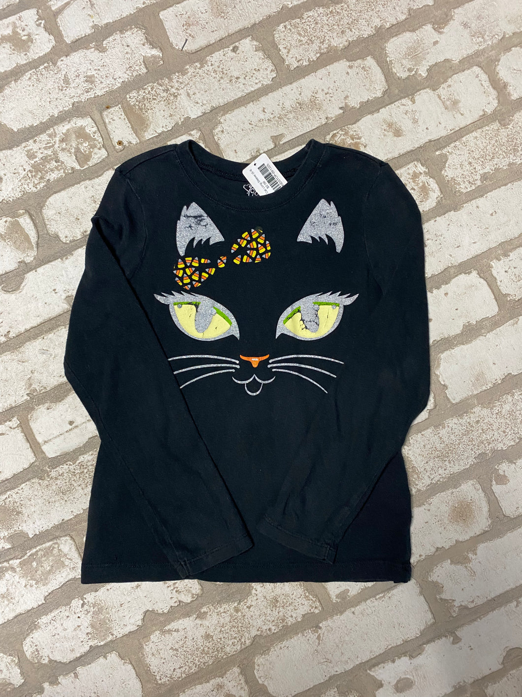 Halloween cat long sleeve (5T)