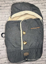 Load image into Gallery viewer, J.J. Cole: Gray Infant Bunting Bag Cover
