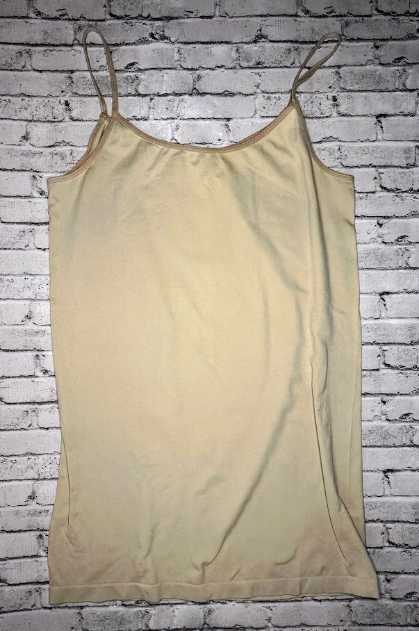 BeMaternity: Cream Spagetti Tank - Small