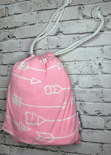 Load image into Gallery viewer, Dodo Babies: Pink Arrow Nursing Cover + Travel Bag
