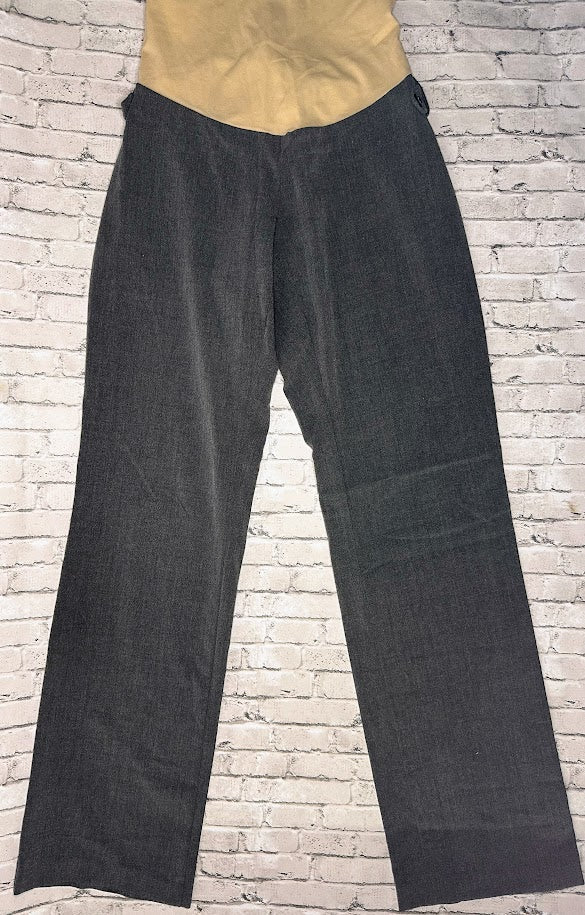 Motherhood Maternity: Gray Dress Slacks - Small