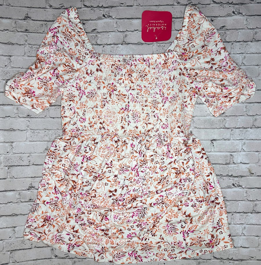 NEW!! Isabel Maternity: Floral Off-the-Shoulder Top - Small