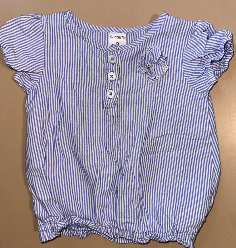 Carter's: Blue Stripe Summer Top- 9m