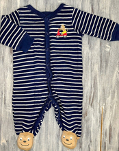 Load image into Gallery viewer, Carter&#39;s: Monkey Button Up Sleeper- 3m
