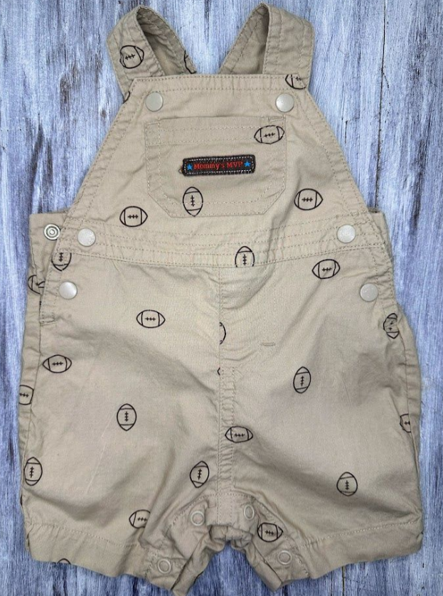Just One You: 'Mommy's MVP' Football Overalls- Newborn