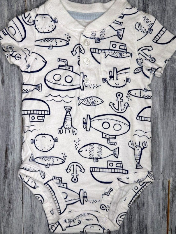 Carter's: Button Sea Bodysuit- 6m