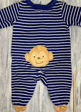 Load image into Gallery viewer, Carter&#39;s: Monkey Button Up Sleeper- 3m
