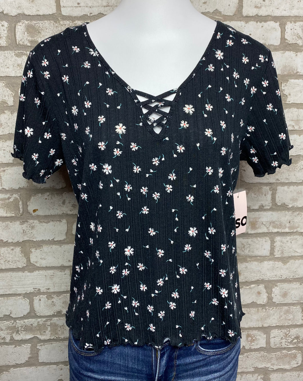 So Ribbed Floral NEW!- (XL)