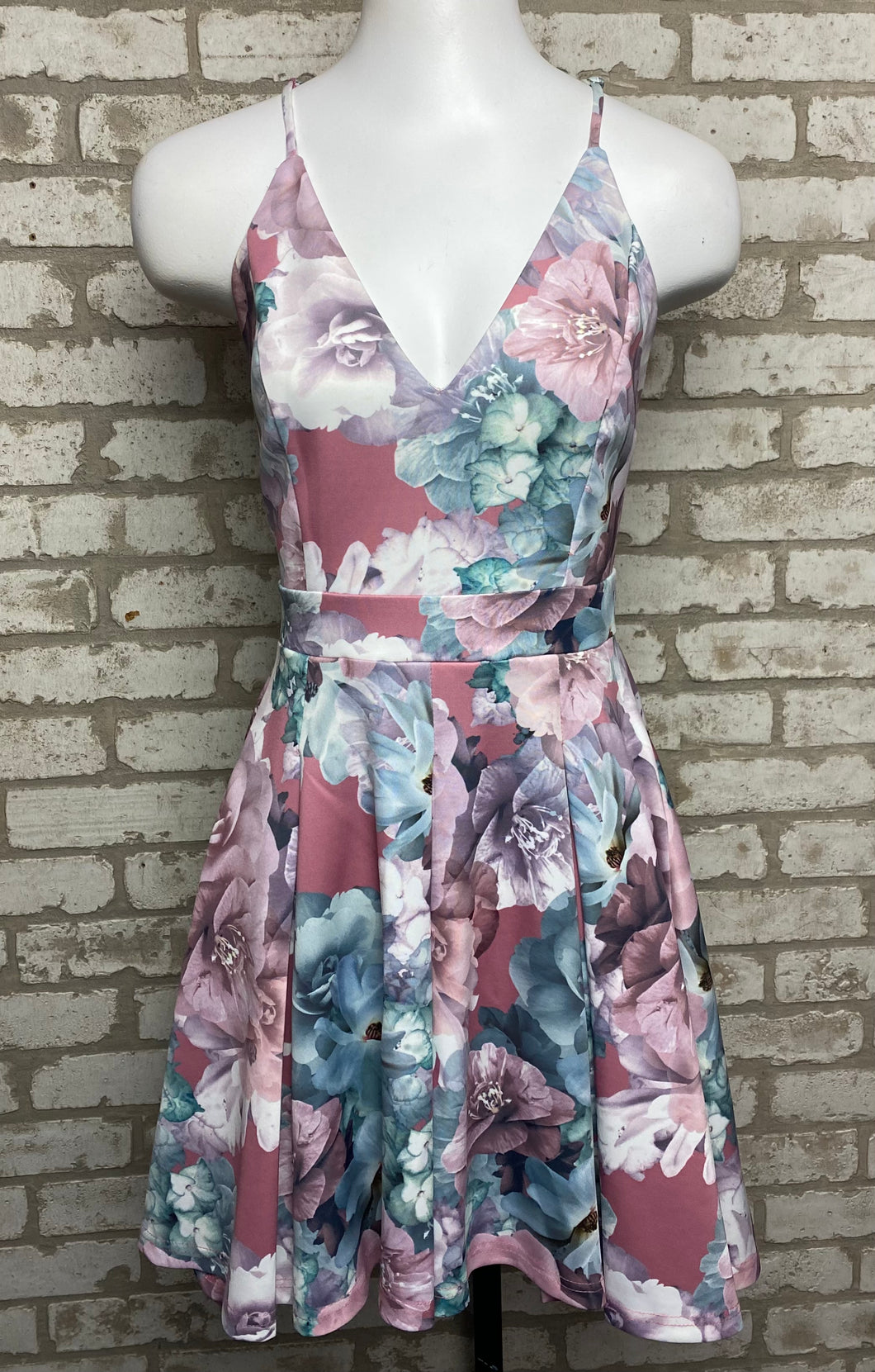 Trac Floral Print Dress- (M)
