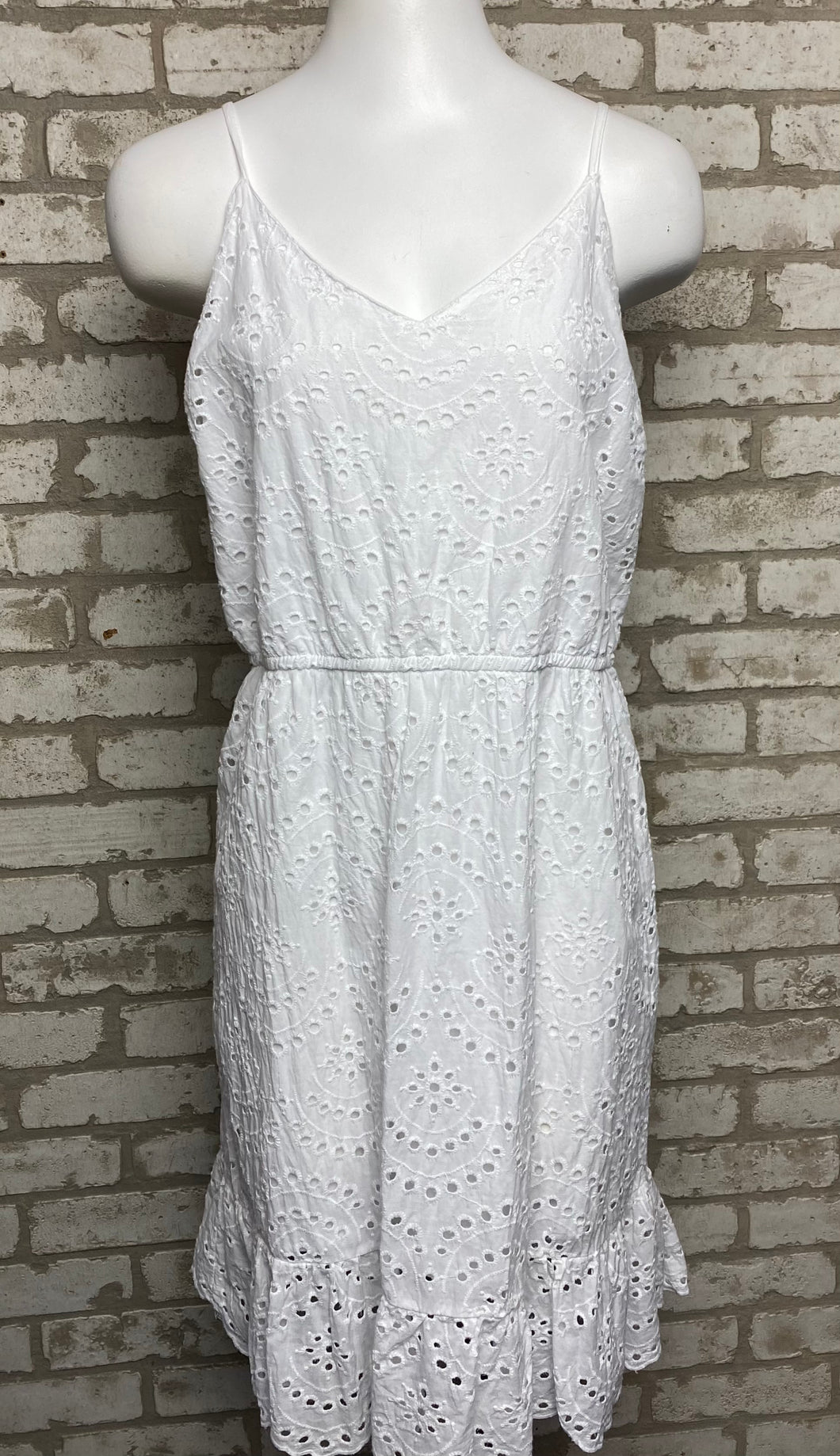 Japna White Dress- (XL)