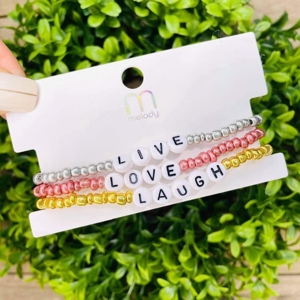 Live Laugh Love Bracelets