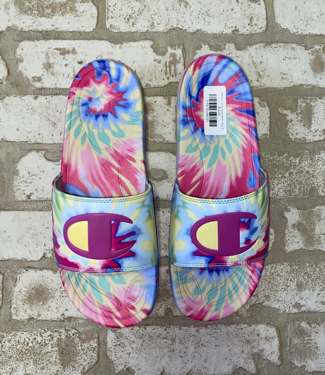 Champion Tie-Dye Slides NEW!- (Size 10)
