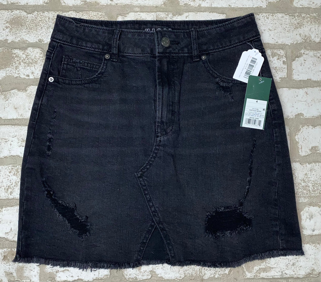 Wild Fable Black Jean Skirt NEW!- (Size 4)