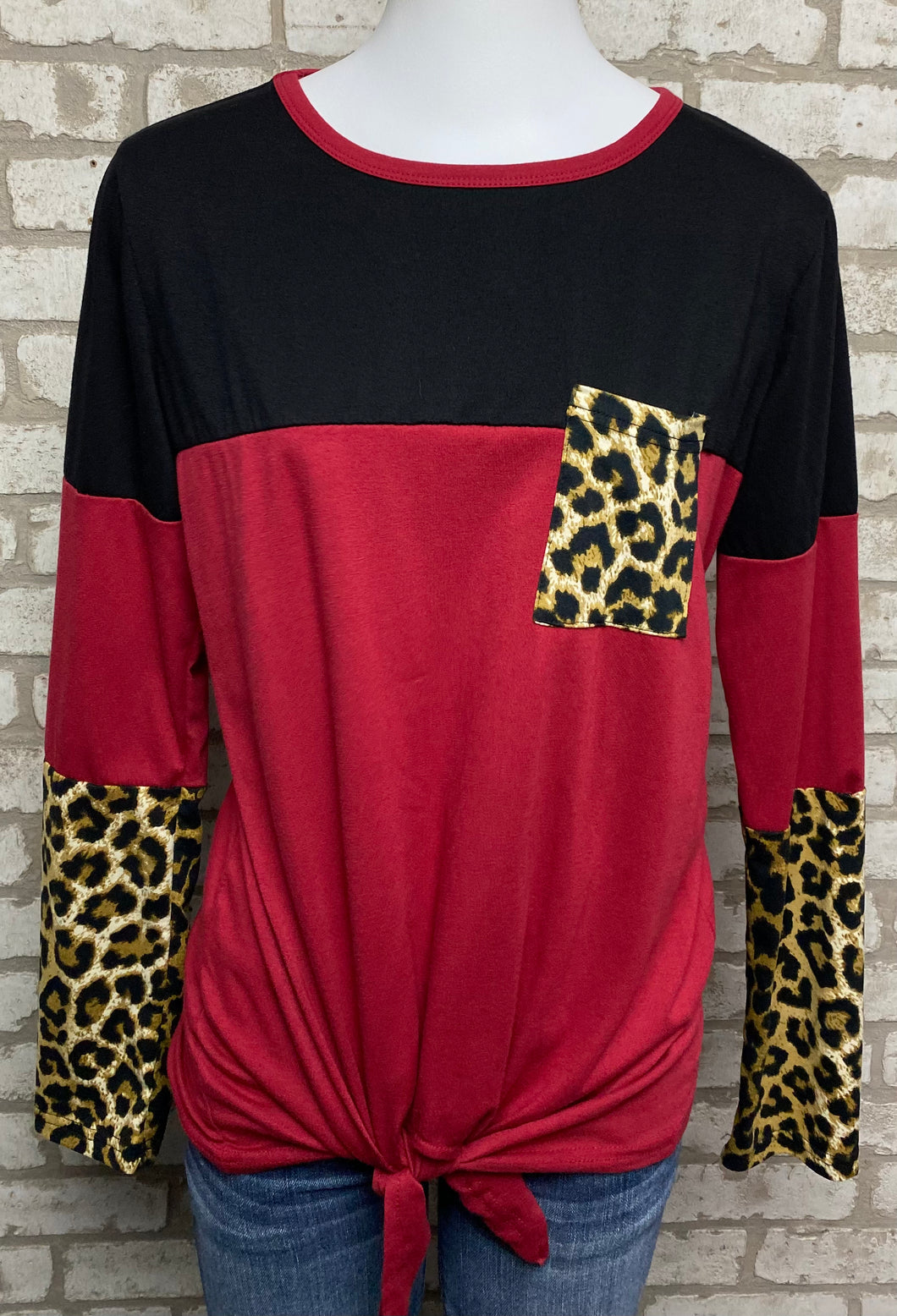 Boutique Leopard Colorblock- (M)