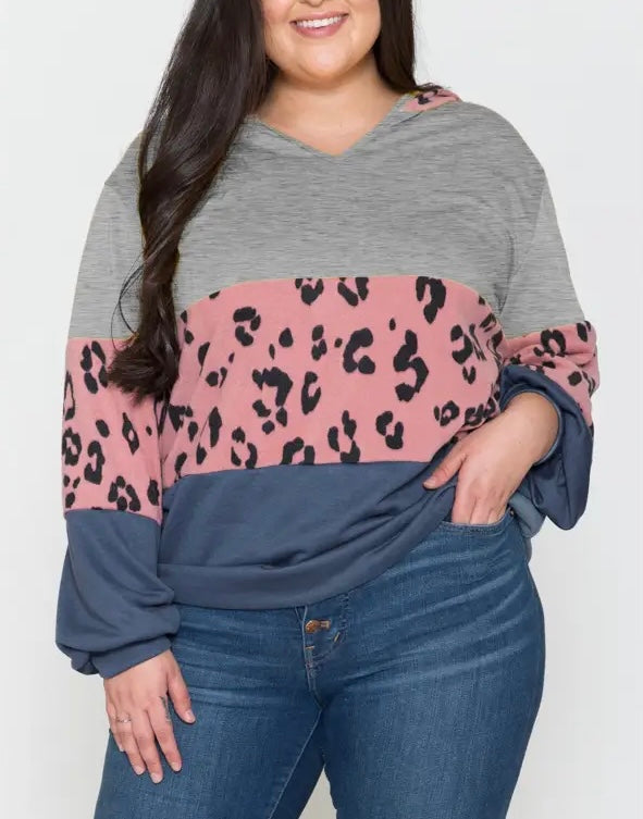 Colorblock Balloon Sleeve NEW! (PLUS SIZE)