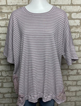 Load image into Gallery viewer, Easel Striped Dolman Sleeve NEW!- (S)
