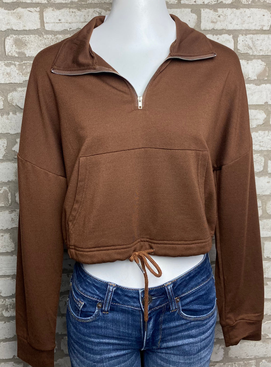 Romwe Cropped Pullover- (M)