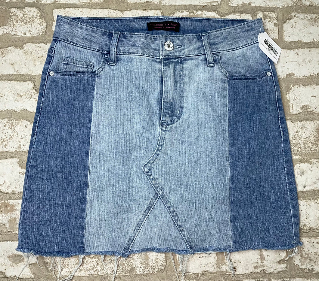 Celebrity Pink Jean Skirt- (Size 3)