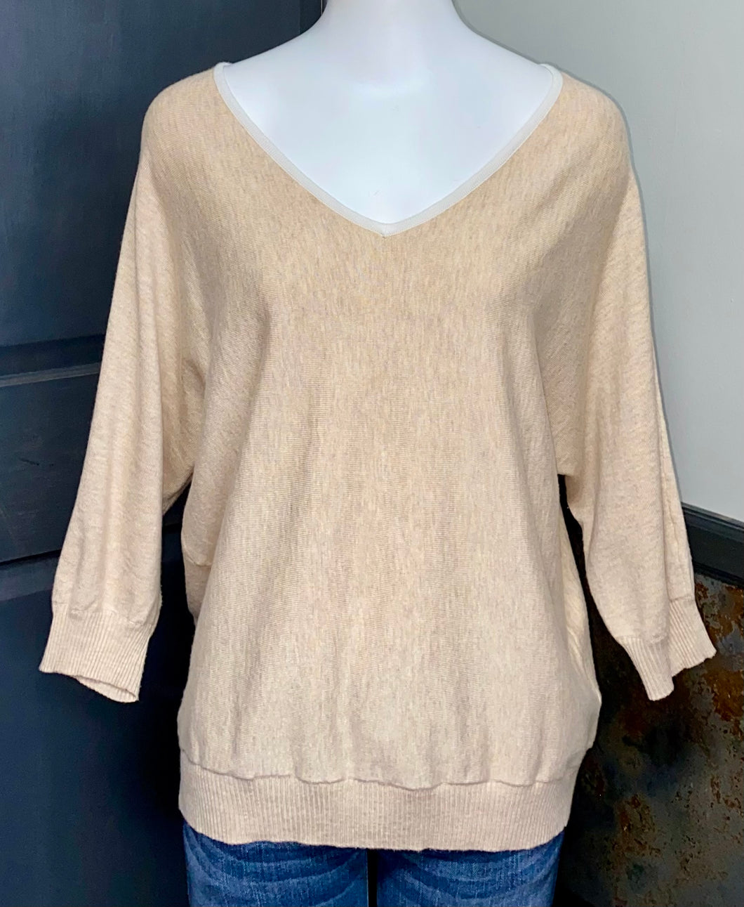Premise Tan Sweater- (L)