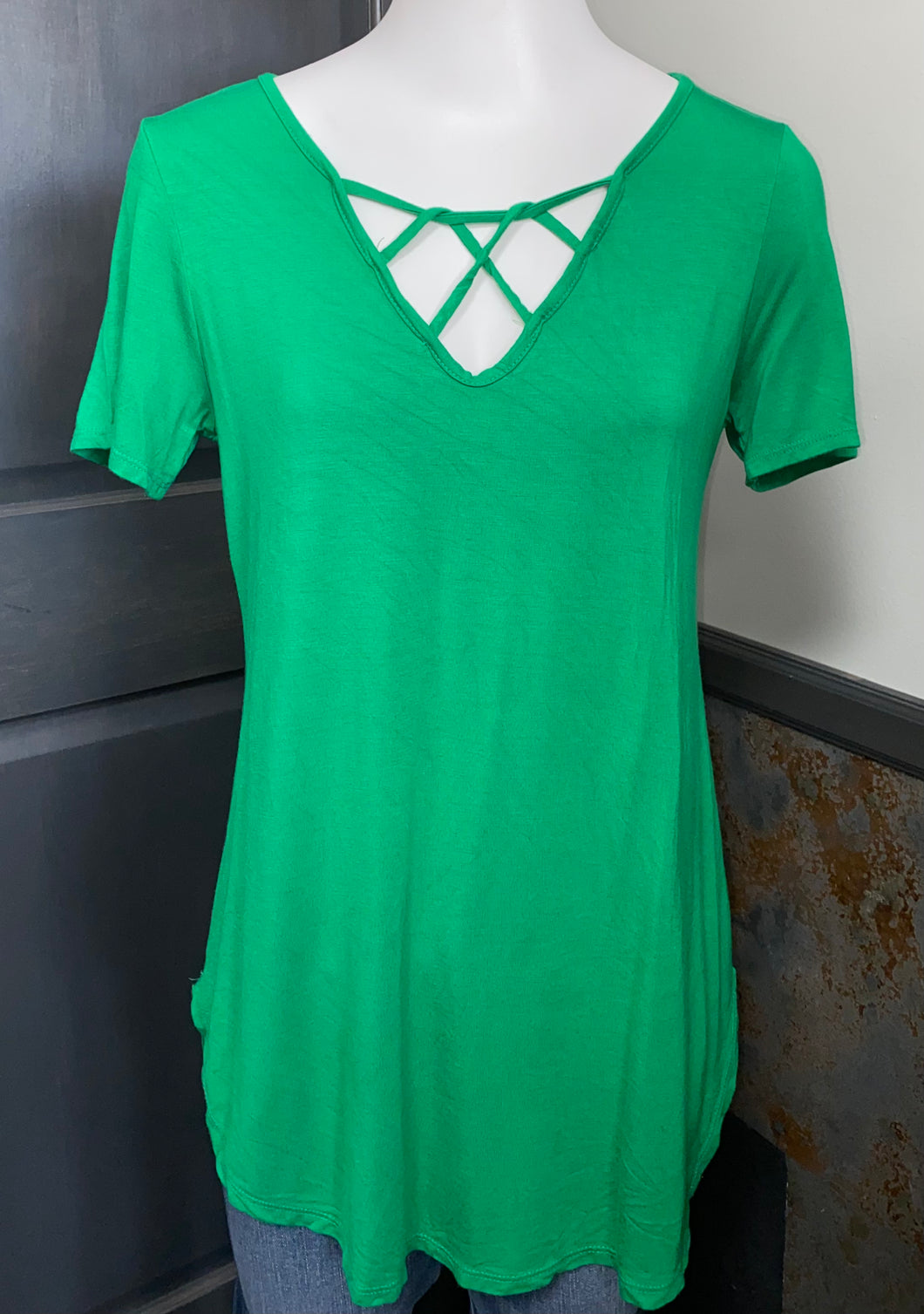 A.gain Strappy Tee- (M)