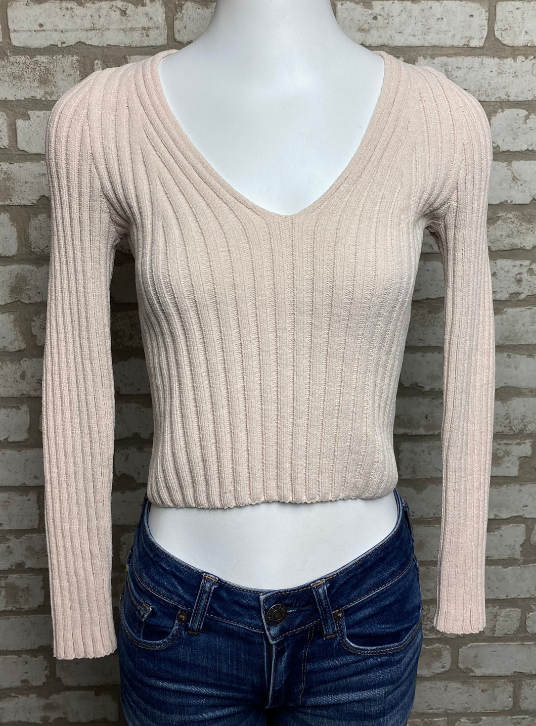 Forever21 Ribbed Sweater- (S)
