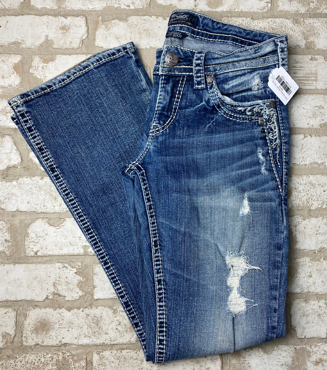 Silver Tuesday Low Boot- (Size 28