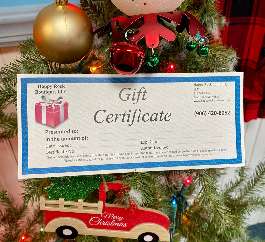 Happy Rock Boutique- GIFT CERTIFICATE